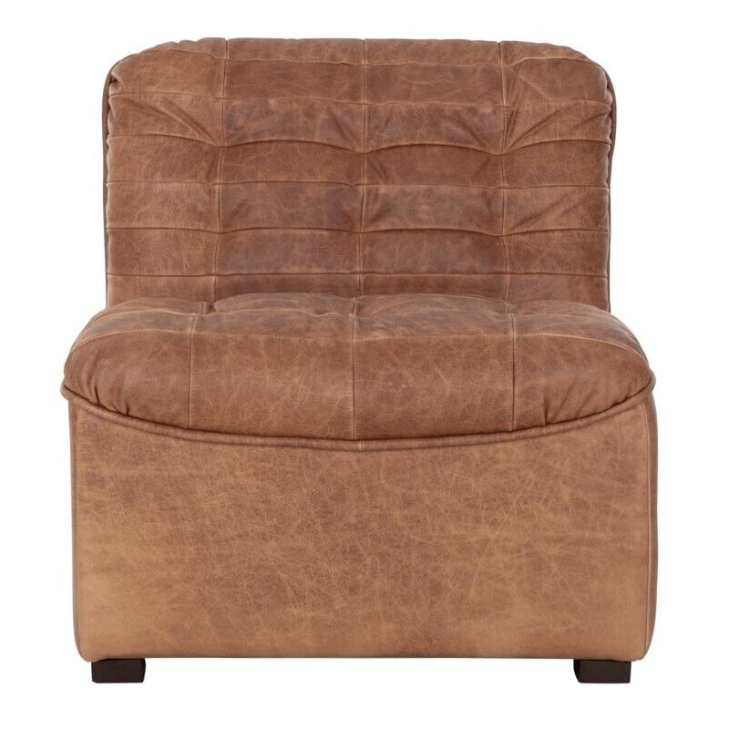 Lounge stoel Liberty cognac buffelleer.