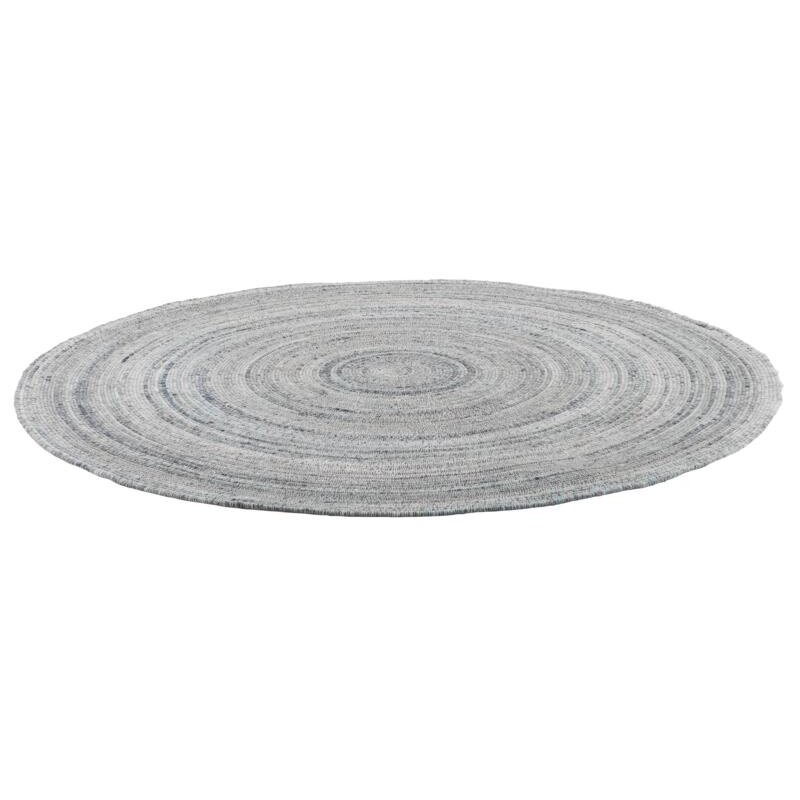 Tapijt Sterling rond groot dia 200 cm Blauw 80% wol 20% polyester.