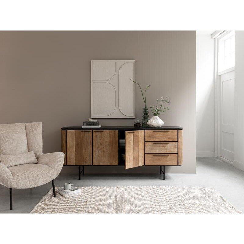 MUST Living-collectie Lounge stoel Astro glamour naturel
