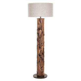 MUST Living Vloerlamp Tempo 200xdia 35 cm naturel linnenkap