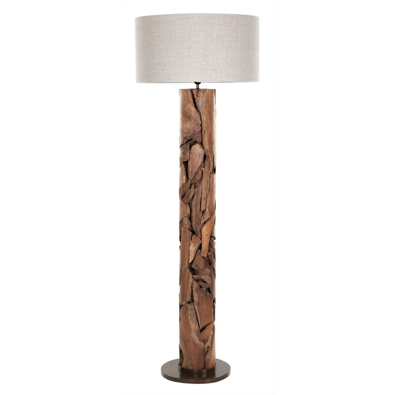 MUST Living-collectie Vloerlamp Tempo 200xdia 35 cm naturel linnenkap