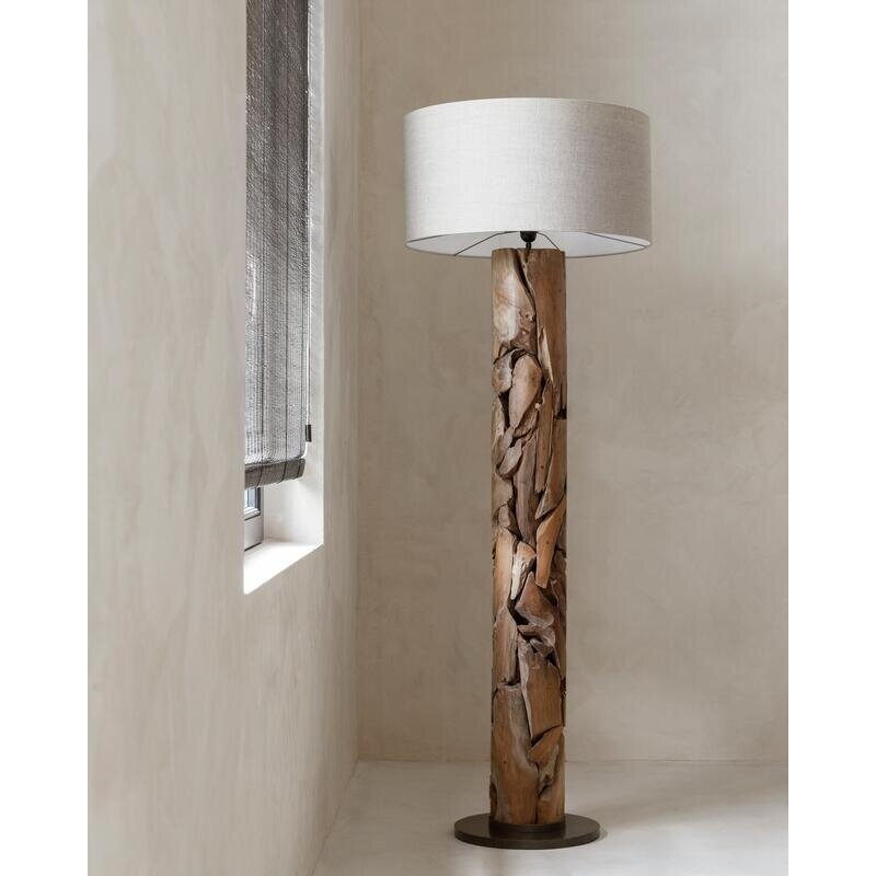 Vloerlamp Tempo 200xdia 35 cm naturel linnenkap