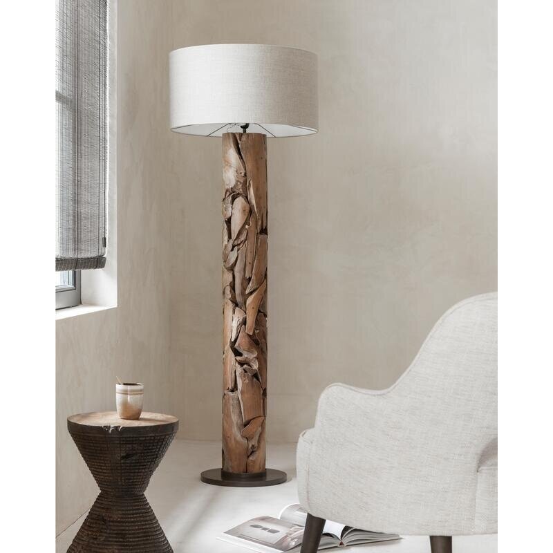 MUST Living-collectie Vloerlamp Tempo 200xdia 35 cm naturel linnenkap