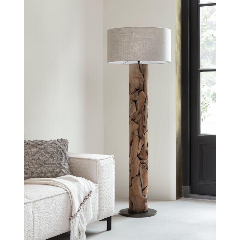 MUST Living-collectie Vloerlamp Tempo 200xdia 35 cm naturel linnenkap