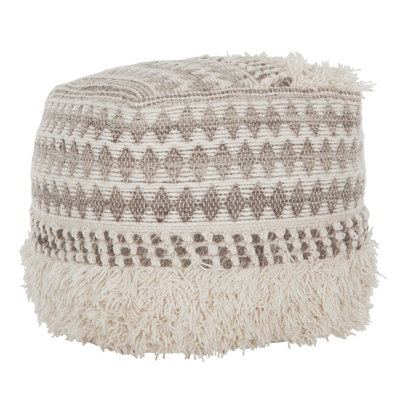 MUST Living-collectie Poef Aura 40x40x40 cm Grijs