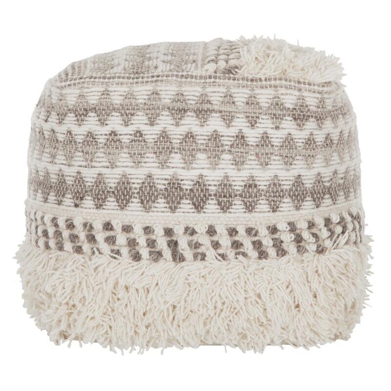 MUST Living-collectie Poef Aura 40x40x40 cm Grijs