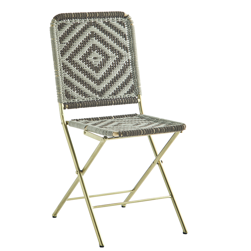 Madam Stoltz-collectie Chair w/ cotton weaving