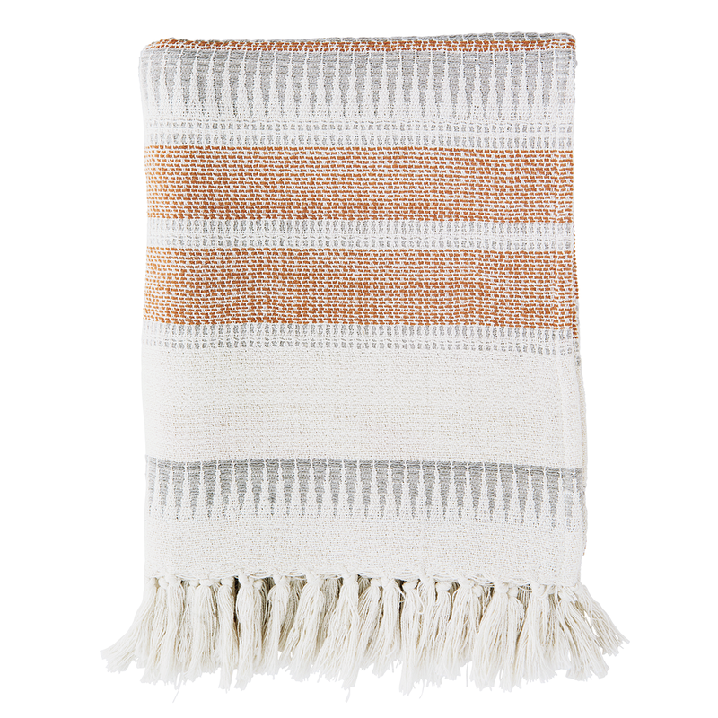 Madam Stoltz-collectie Recycled cotton throw