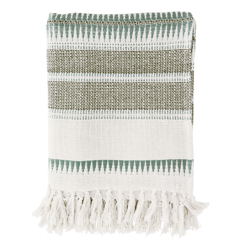 Madam Stoltz-collectie Recycled cotton throw