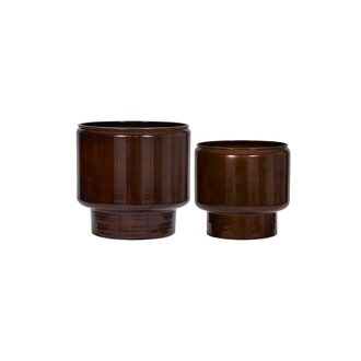 House Doctor Plant pot Pile Brown