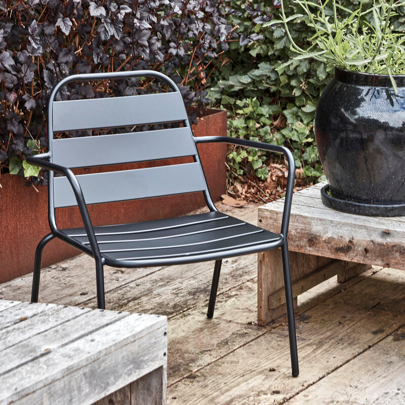 House Doctor-collectie Lounge chair Helo Black