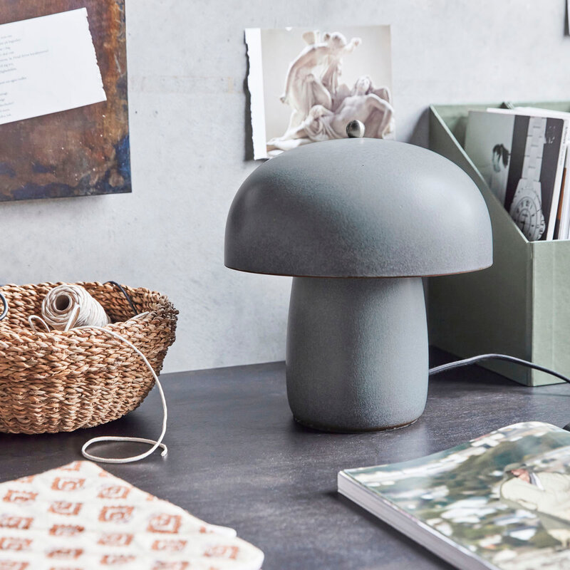 House Doctor-collectie Tafellamp Moss Grijs