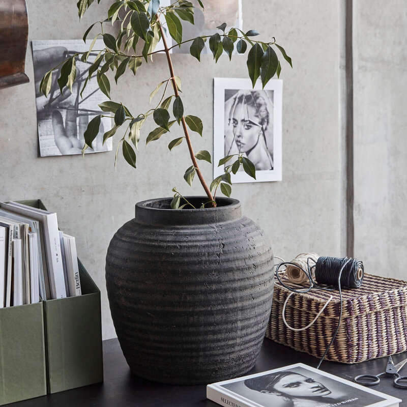 House Doctor-collectie Plantenpot Hafa Grijs/bruin