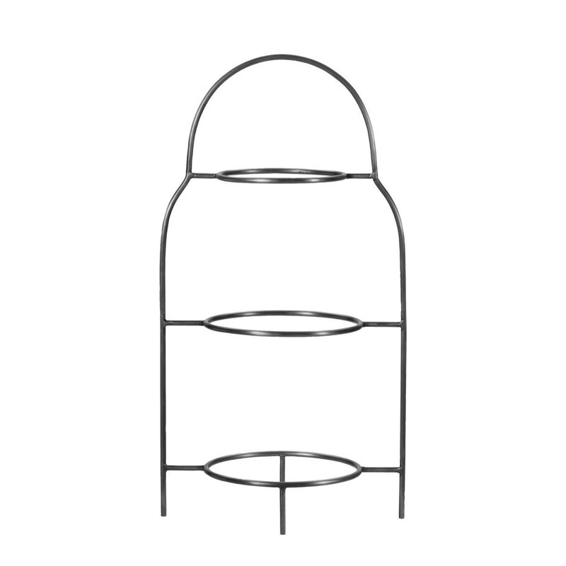 House Doctor-collectie Plate stand Sana Silver finish