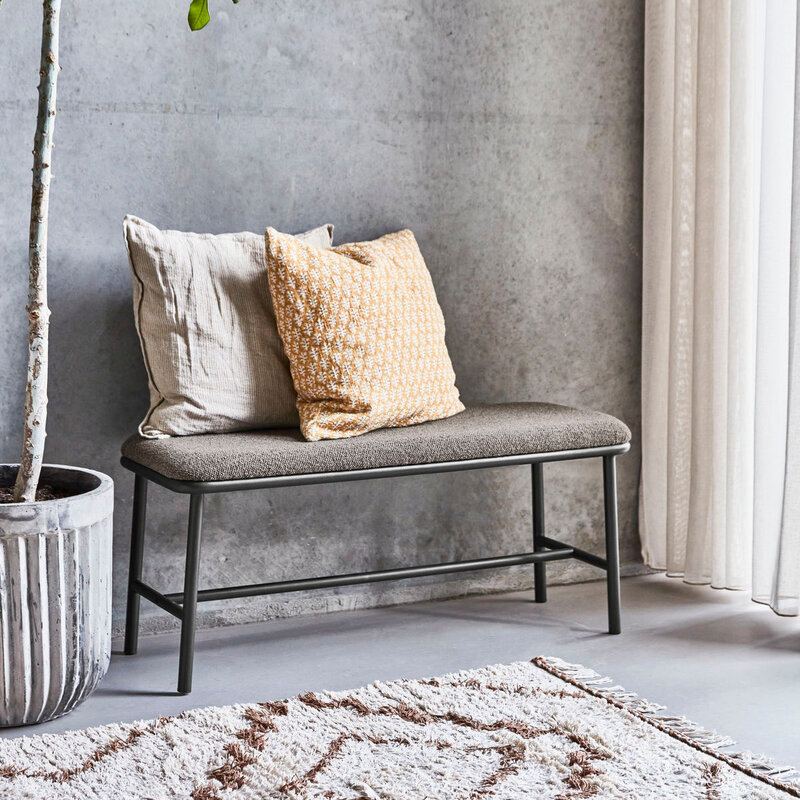 House Doctor-collectie Bench Toda Brown