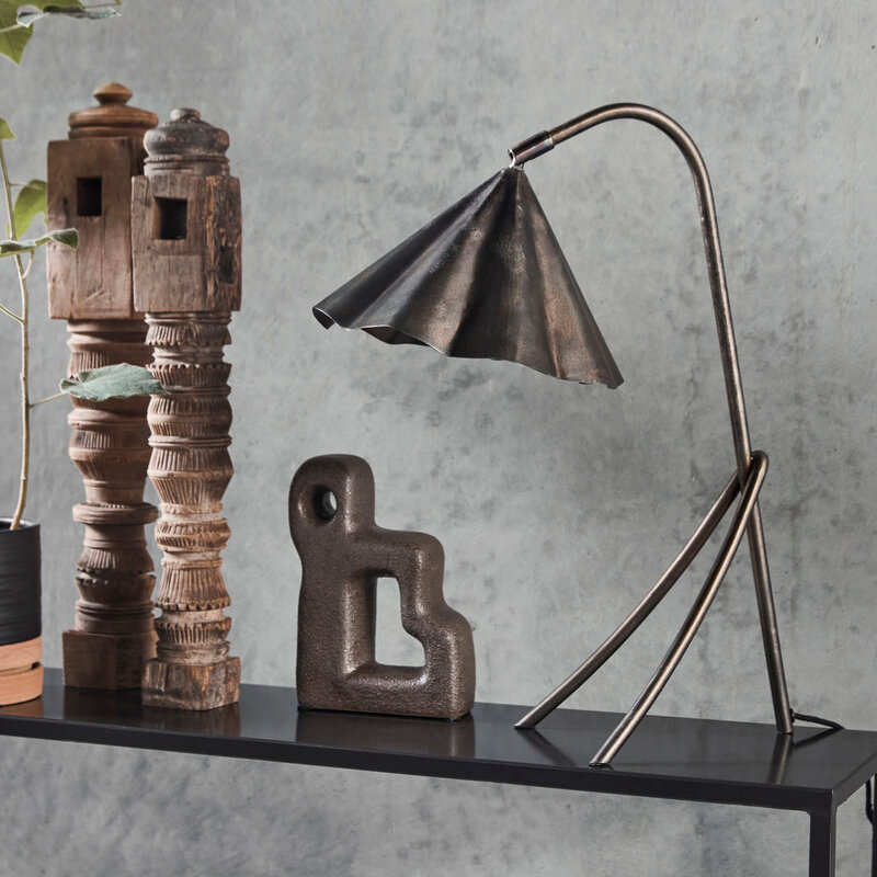 House Doctor-collectie Table lamp Flola Antique brown