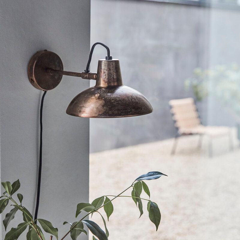 House Doctor-collectie Wandlamp Desk Antiek bruin