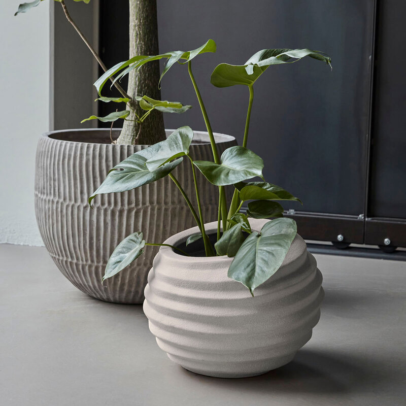 House Doctor-collectie Plantenpot Happ Gebroken wit