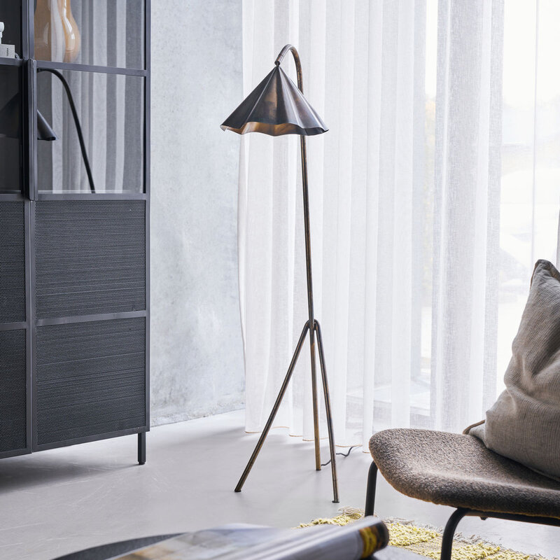 House Doctor-collectie Floor lamp Flola Antique brown