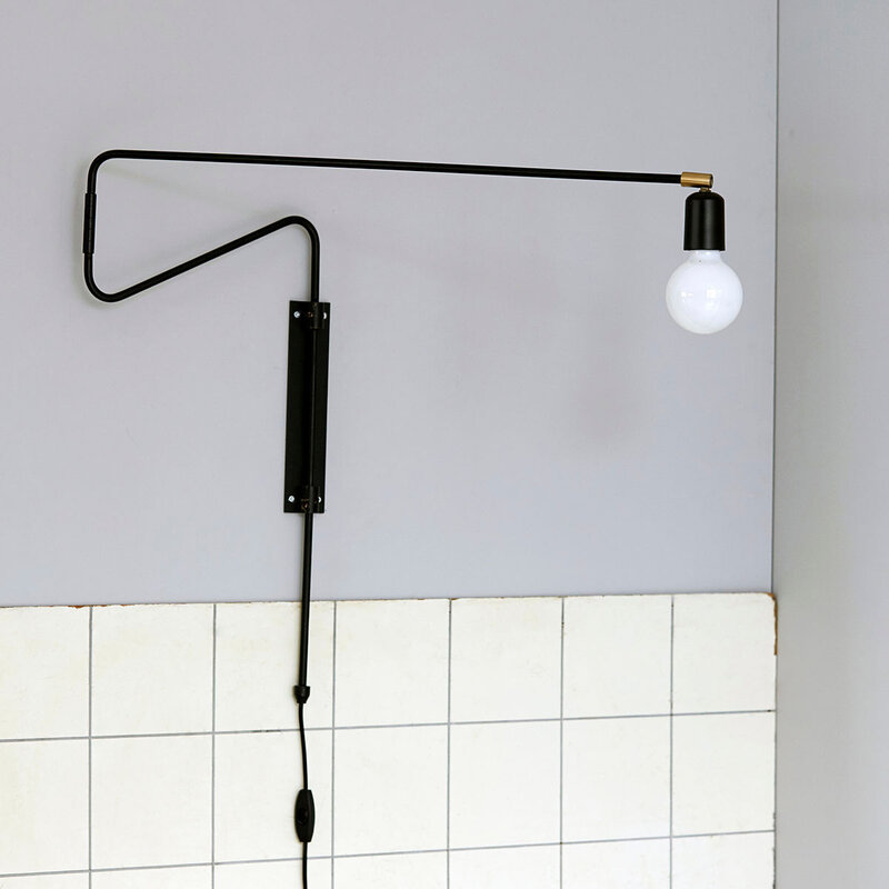 House Doctor-collectie Wall lamp Swing Black