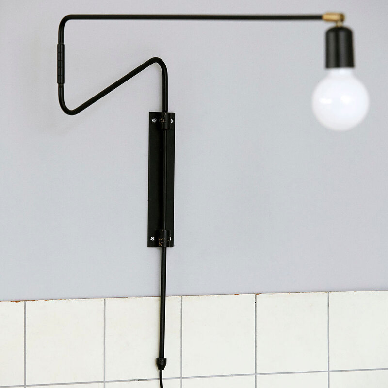 House Doctor-collectie Wall lamp Swing Black