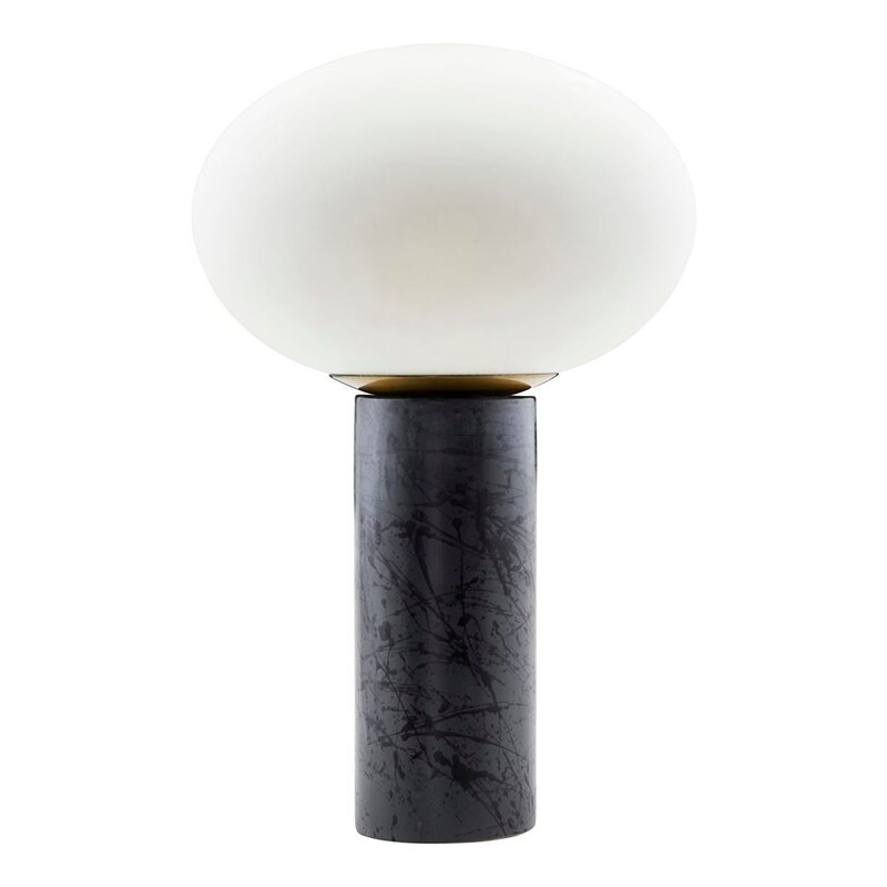 House Doctor-collectie Tafellamp Opal Wit Zwart