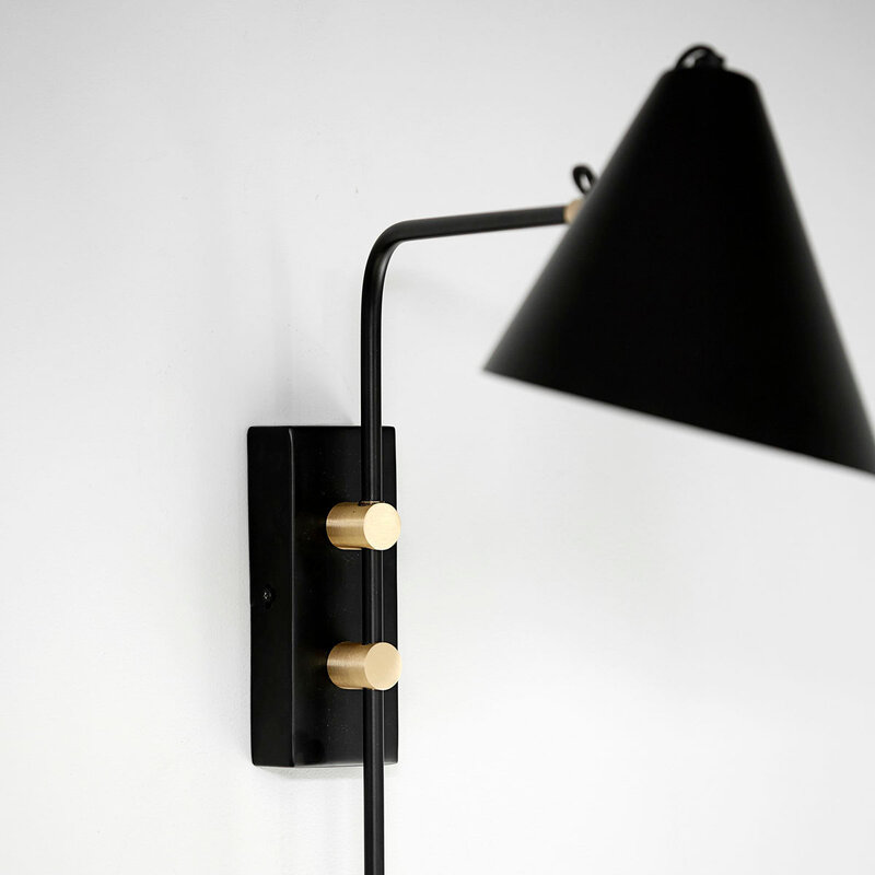 House Doctor-collectie Wall lamp Club Black