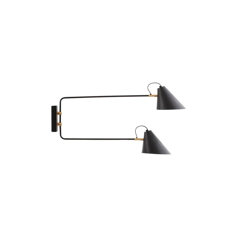 House Doctor-collectie Wall lamp Club Double Black