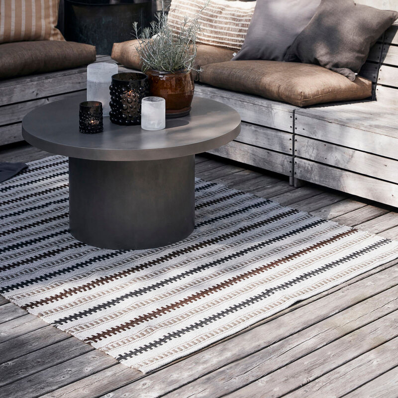 House Doctor-collectie Rug Terra Light Gray 140x200