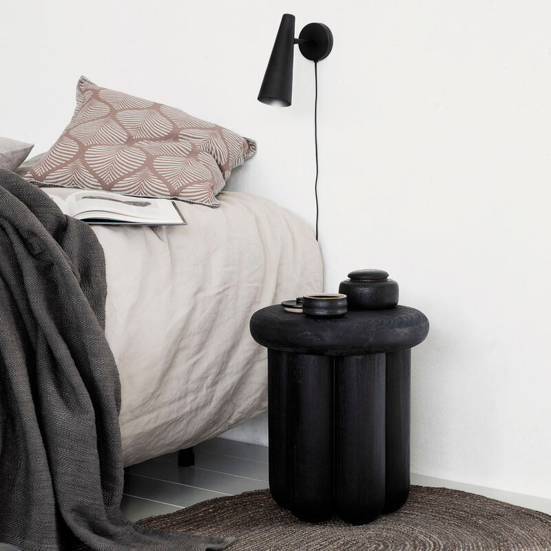 House Doctor-collectie Side table Phant Zwart