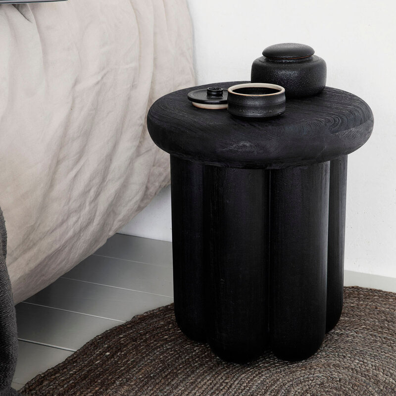 House Doctor-collectie Side table Phant Zwart