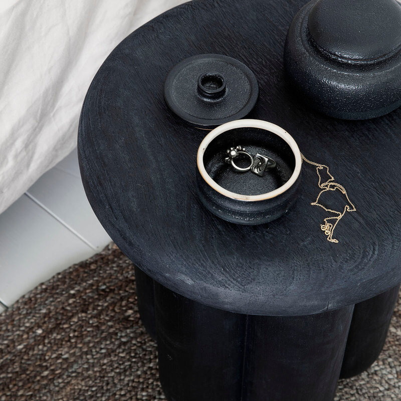 House Doctor-collectie Side table Phant Zwart