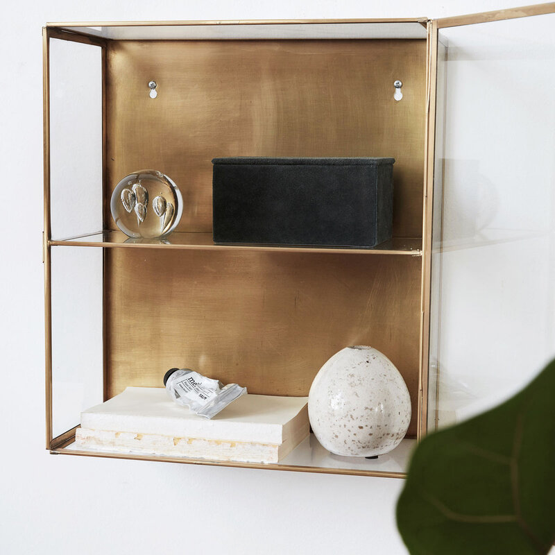 House Doctor-collectie Kast Glass Messing