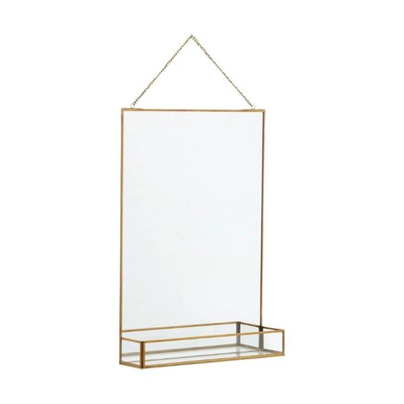 Nordal-collectie Spiegel gouden frame en plateau