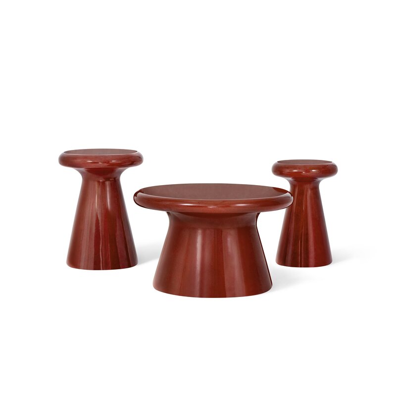Jesper Home Yahiko Burgundy  Gloss Bijzettafel 51H