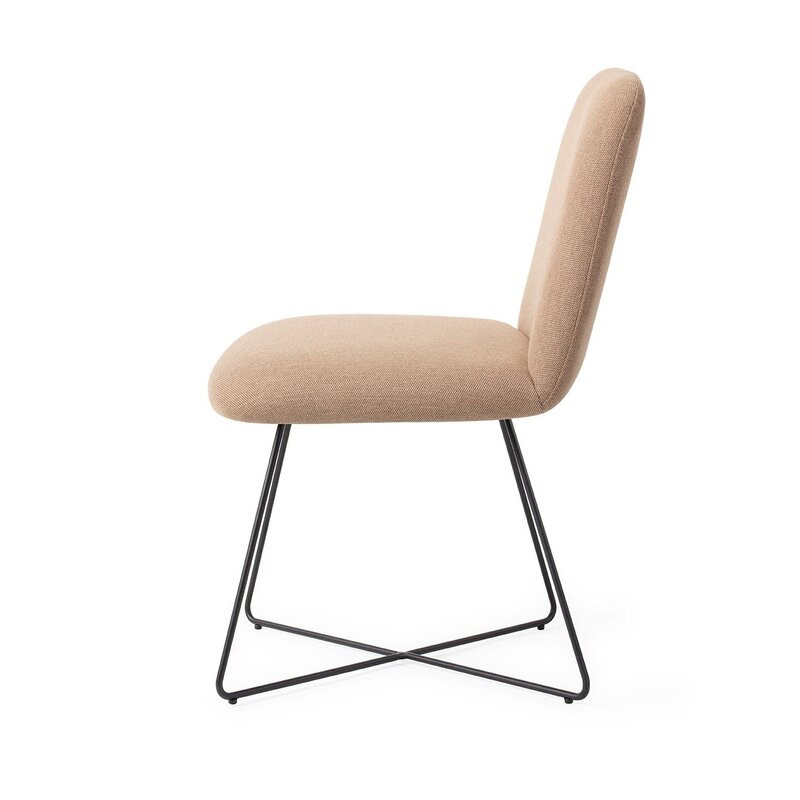 Jesper Home Taiwa Whisper Wheat Eetkamerstoel - Cross black