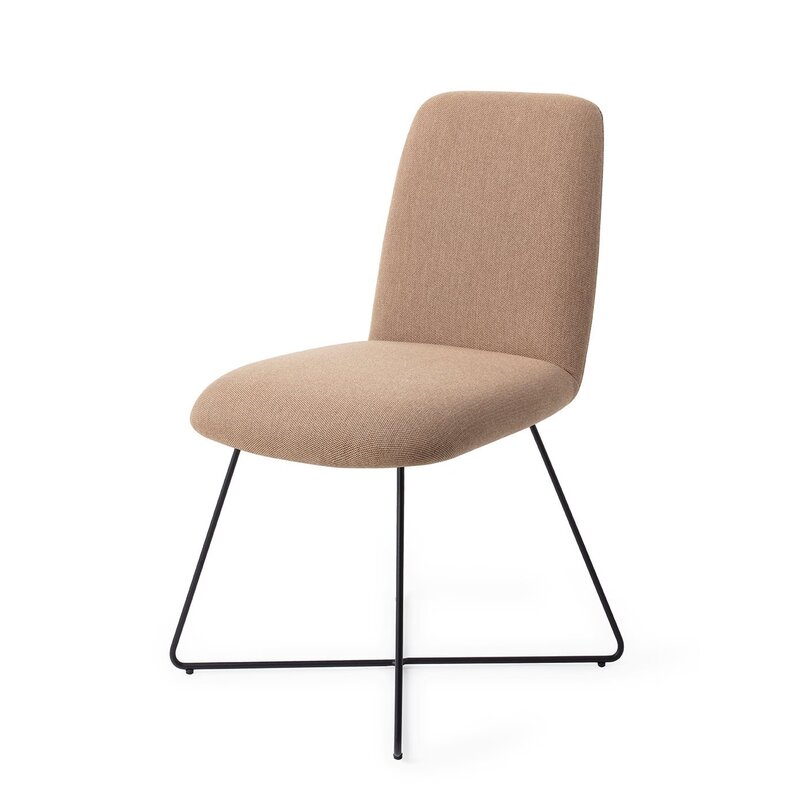 Jesper Home Taiwa Whisper Wheat Eetkamerstoel - Cross black