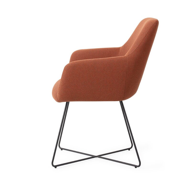 Jesper Home-collectie Hiroo Hearth Harmony Eetkamerstoel - Cross black