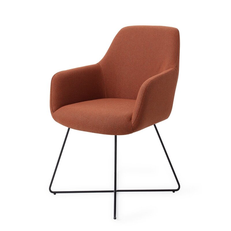 Jesper Home-collectie Hiroo Hearth Harmony Eetkamerstoel - Cross black