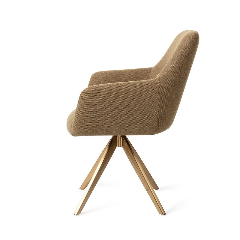 Jesper Home-collectie Hiroo Willow Eetkamerstoel - turn  Gold