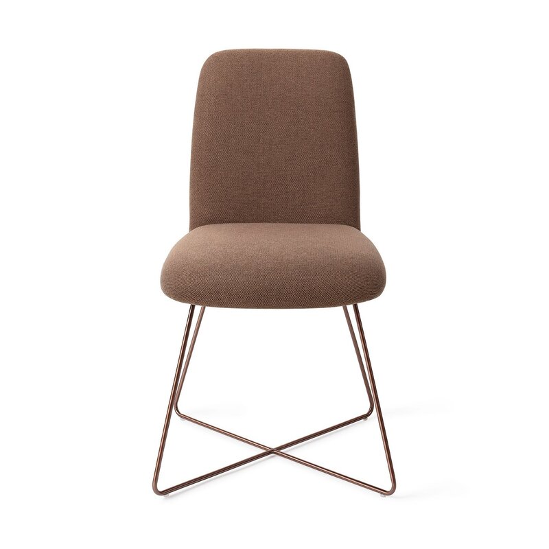 Jesper Home Taiwa Rustic Rye Dining Chair - Cross Rose