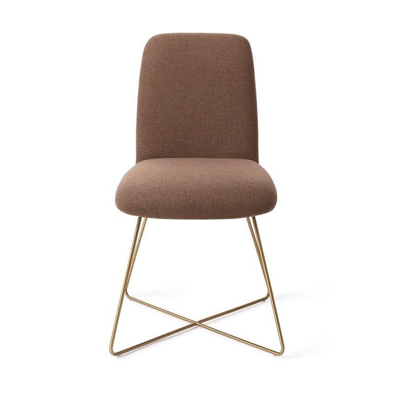 Jesper Home Taiwa Rustic Rye Eetkamerstoel - Cross Gold