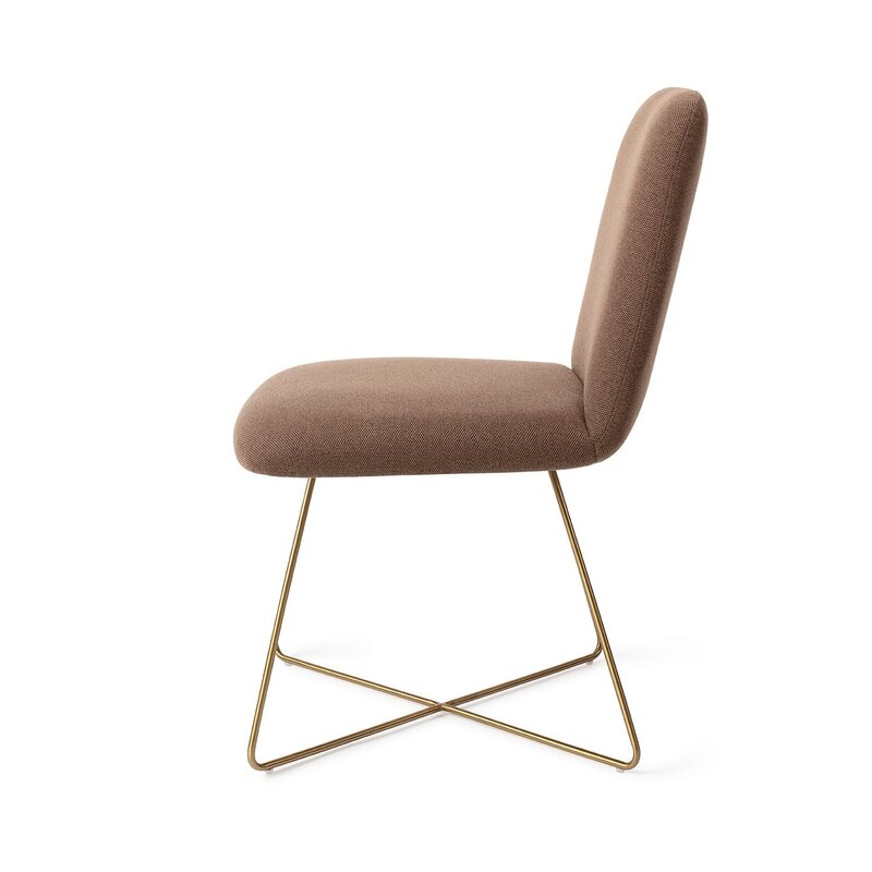 Jesper Home Taiwa Rustic Rye Dining Chair - Cross Gold