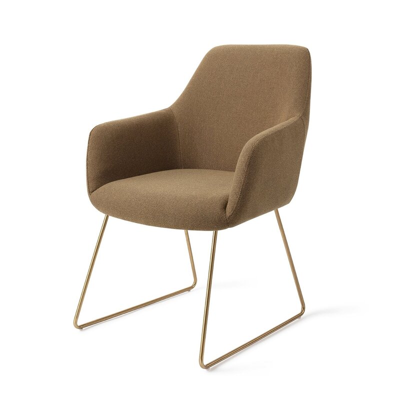 Jesper Home Hiroo Willow Eetkamerstoel - Slide Gold