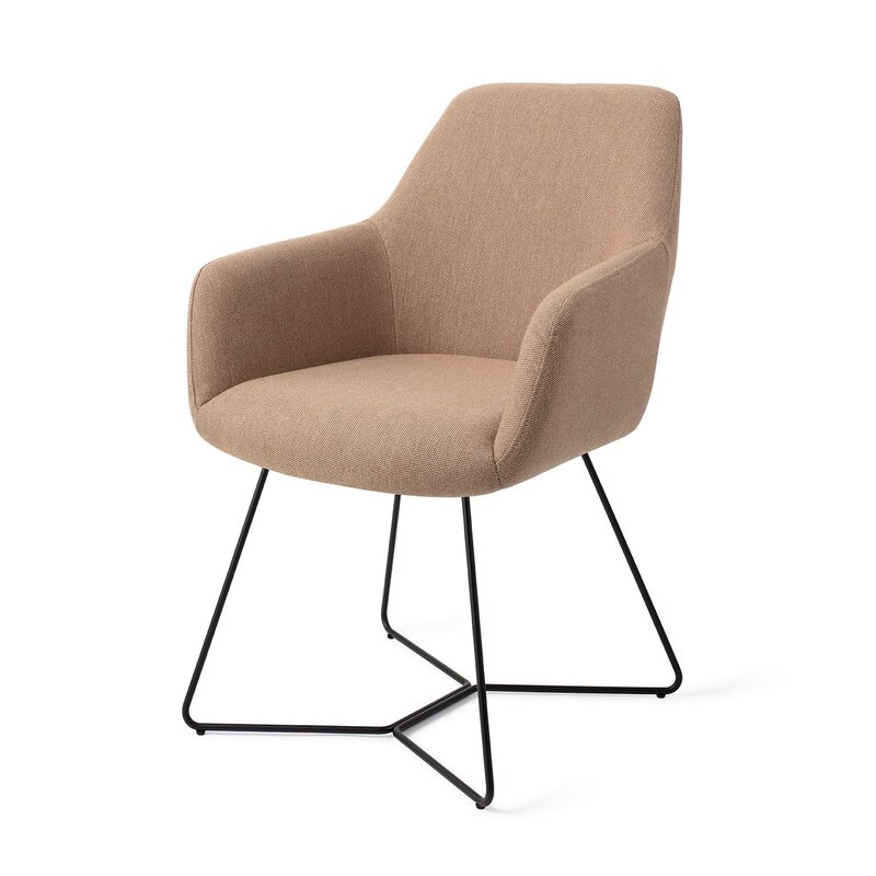 Jesper Home Hiroo Whisper Wheat Eetkamerstoel - Beehive black
