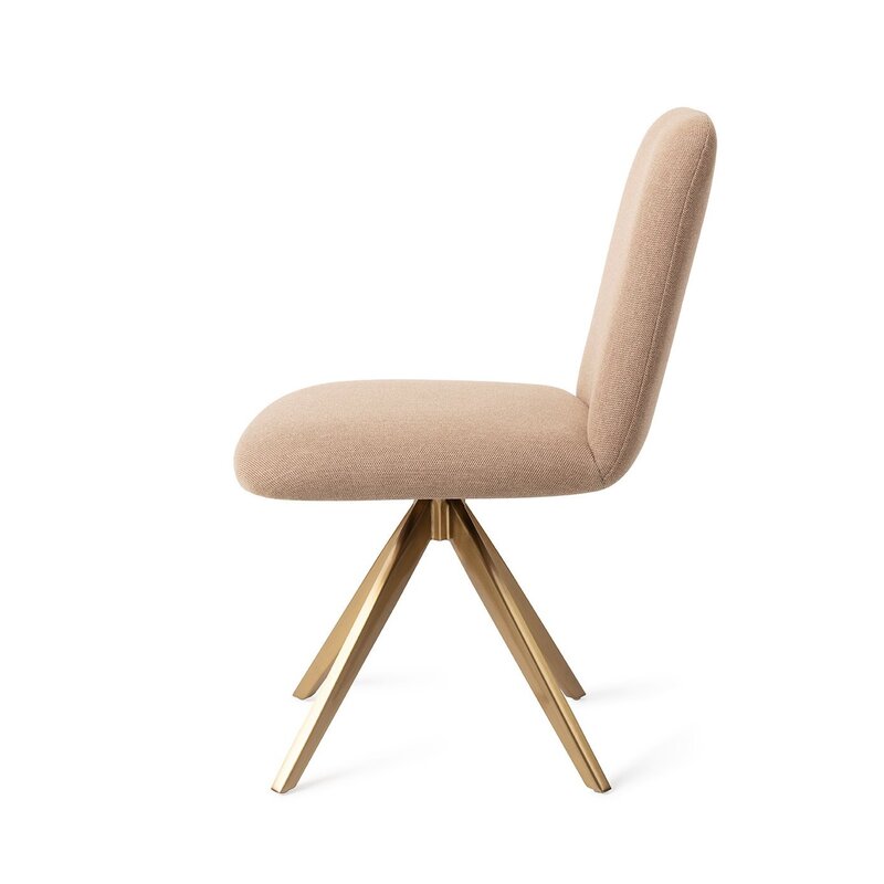 Jesper Home-collectie Taiwa Whisper Wheat Eetkamerstoel - turn  Gold