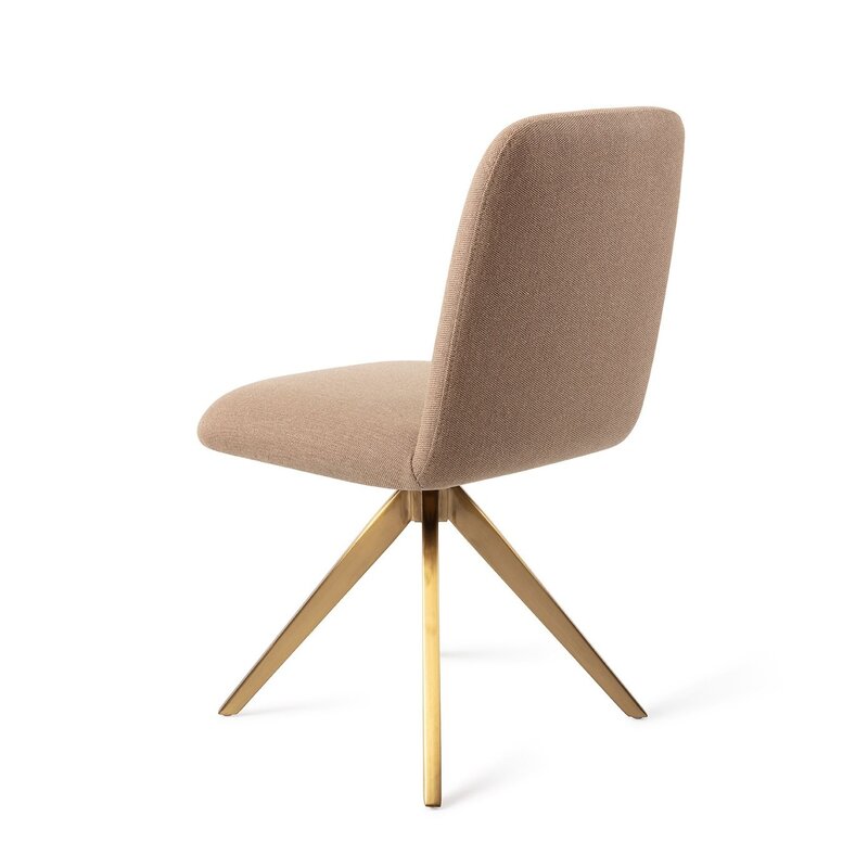 Jesper Home-collectie Taiwa Whisper Wheat Eetkamerstoel - turn  Gold