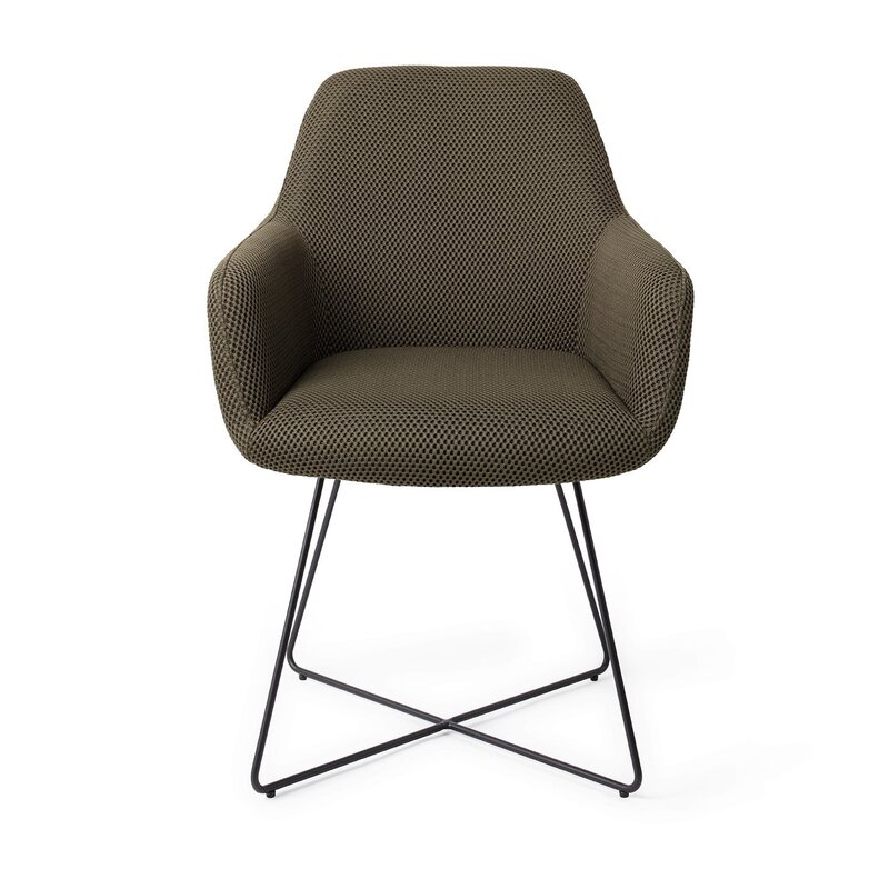 Jesper Home-collectie Hiroo Jungle Jewel Eetkamerstoel - Cross black