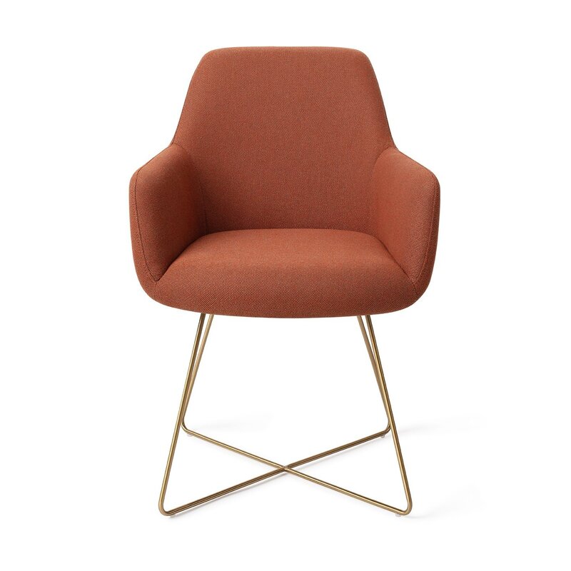 Jesper Home Hiroo Hearth Harmony Eetkamerstoel - Cross Gold