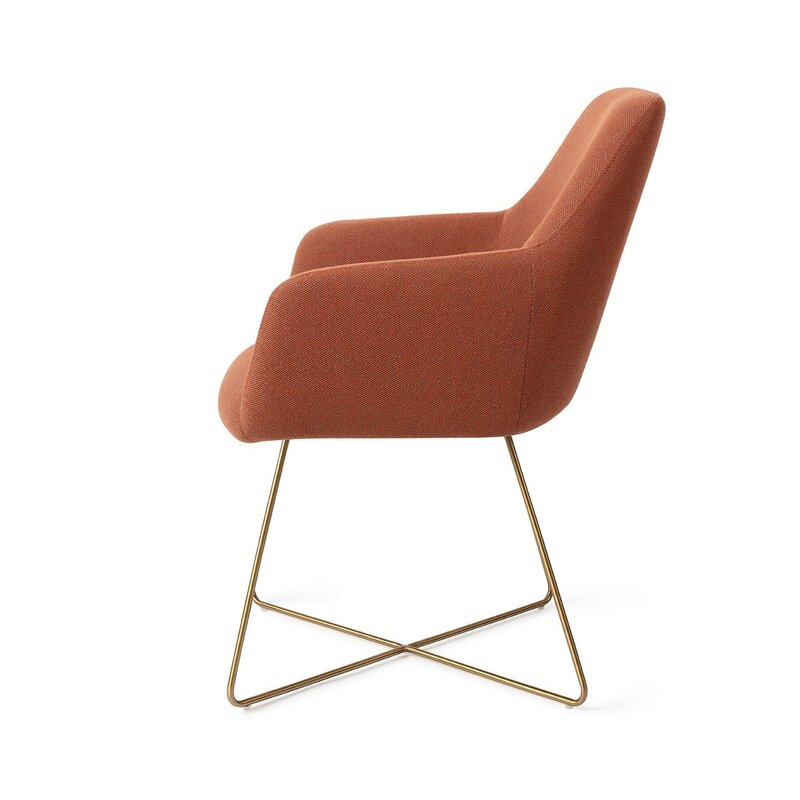 Jesper Home Hiroo Hearth Harmony Eetkamerstoel - Cross Gold